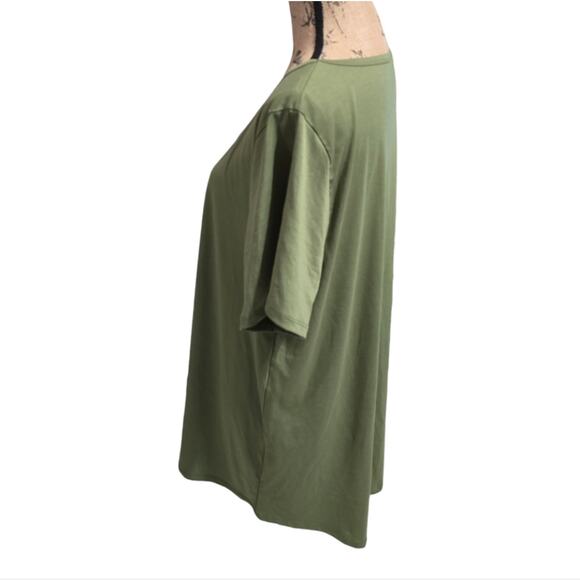 LulaRoe Moss Green The Perfect Tee? Shirt Plus Size 3X - Picture 3 of 5